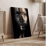 Πίνακας σε καμβά Golden mask III