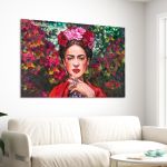 Πίνακας σε καμβά Flowered Frida