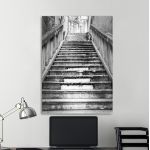 Canvas print Old marble stair