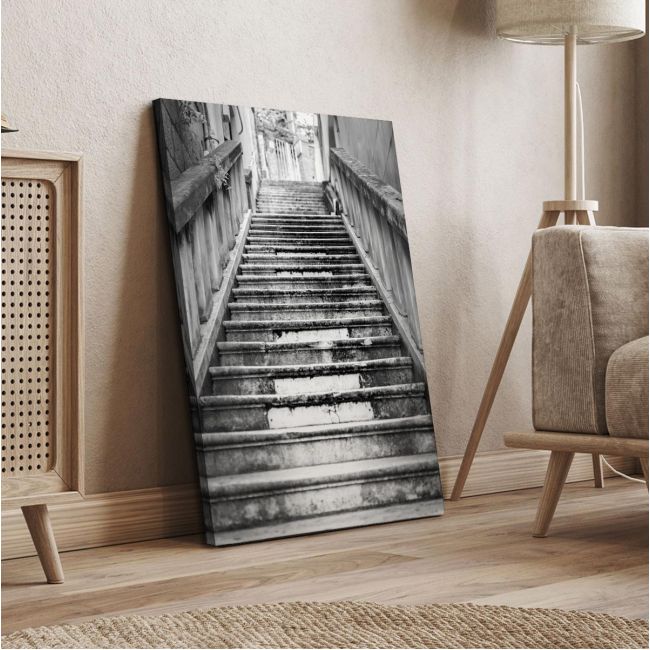 Πίνακας σε καμβά Old marble stair