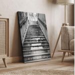 Πίνακας σε καμβά Old marble stair