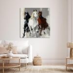 Canvas print Galloping horses