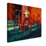 Canvas print Red bicycle