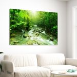Canvas print Green brook