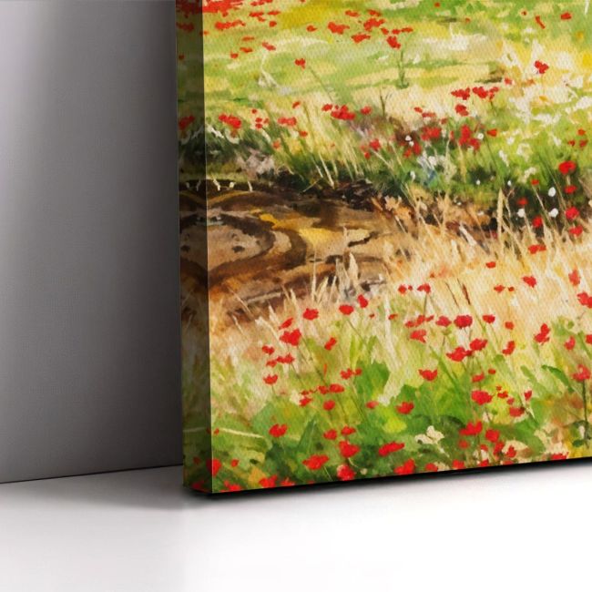 Canvas print Bicycle by the tree