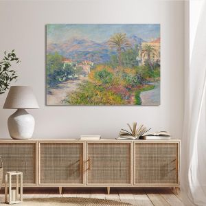 Canvas print Strada romana in Bordighera, Monet 2