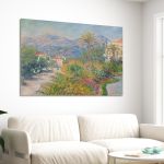 Canvas print Strada romana in Bordighera, Monet