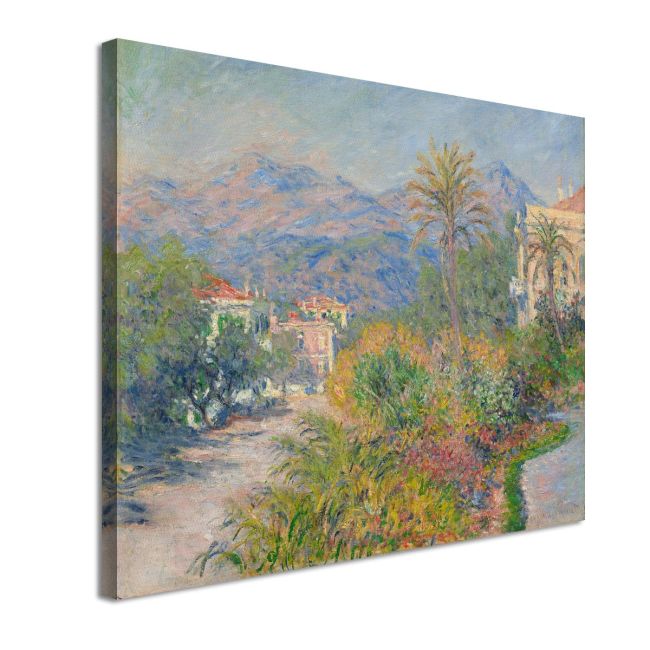 Canvas print Strada romana in Bordighera, Monet