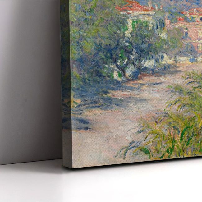 Canvas print Strada romana in Bordighera, Monet