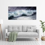 Πίνακας σε καμβά Ship in the storm