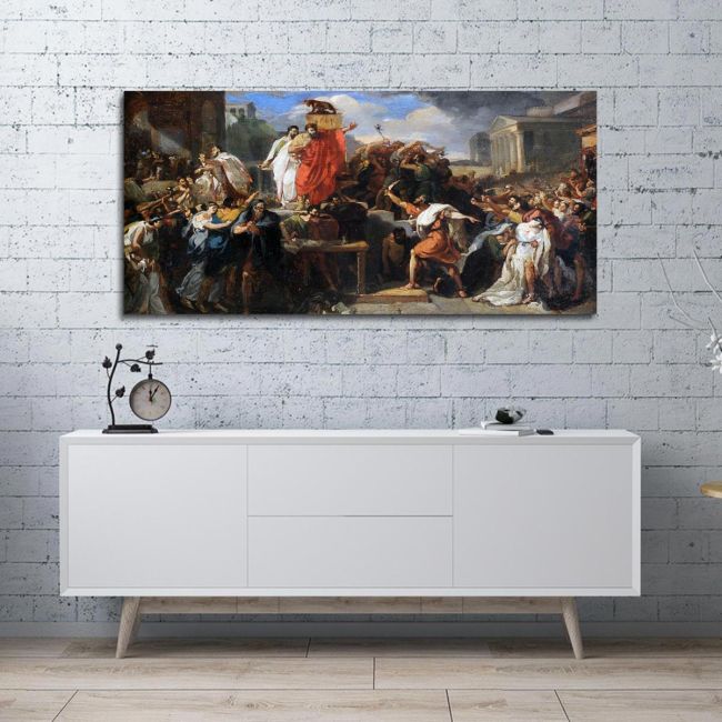 Canvas print Death of Virginia, Guillon Lethiere panoramic