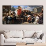 Canvas print Death of Virginia, Guillon Lethiere panoramic