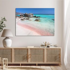 Πίνακας σε καμβά Pink beach 2