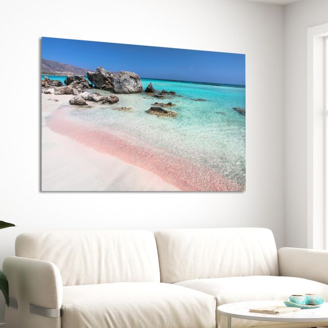 Canvas print Pink beach