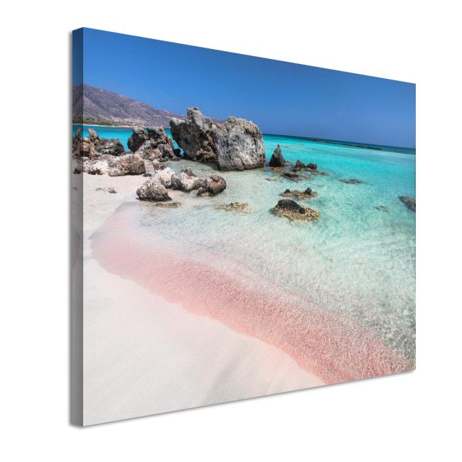 Πίνακας σε καμβά Pink beach