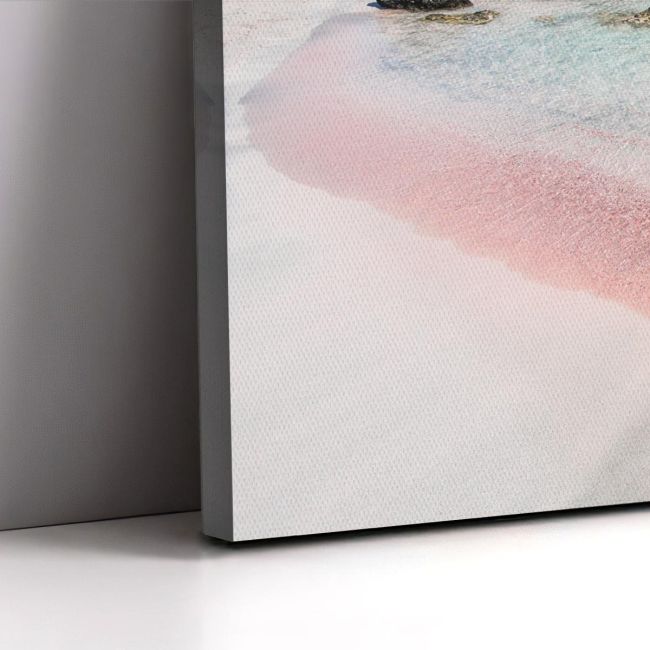 Πίνακας σε καμβά Pink beach
