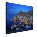Canvas print Ydra by night