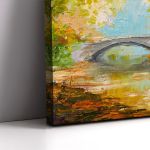 Canvas print Forest near the river