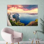 Πίνακας σε καμβά Santorini beautiful colours