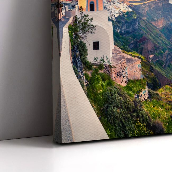 Canvas print Santorini beautiful colours