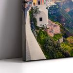 Canvas print Santorini beautiful colours