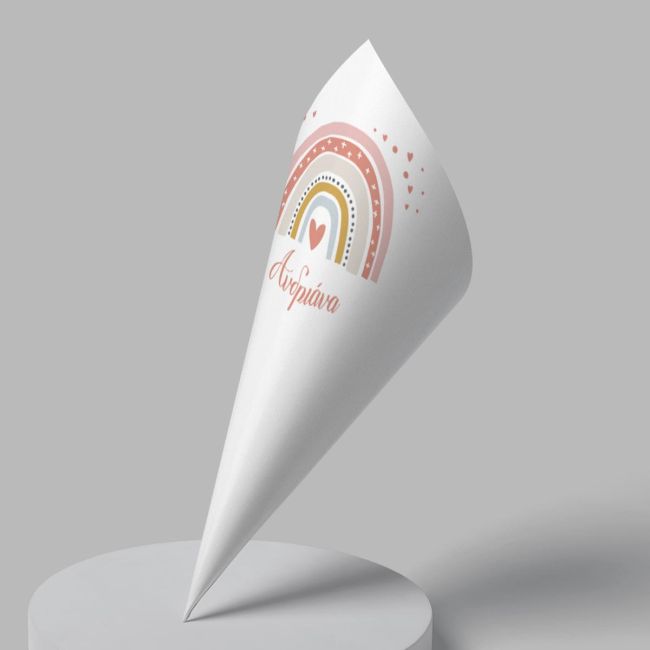 Nordic rainbow candy cones