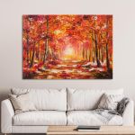 Canvas print Autumn forest, Colorful autumn forest