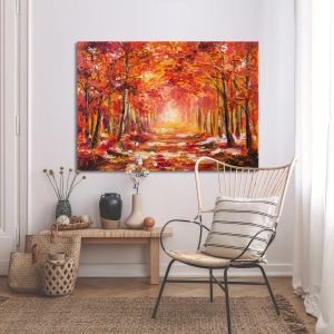 Πίνακας σε καμβά Φθινοπωρινό δάσος, Colorful autumn forest 2