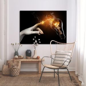 Canvas print Electric touch 2