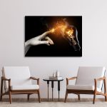 Πίνακας σε καμβά Electric touch