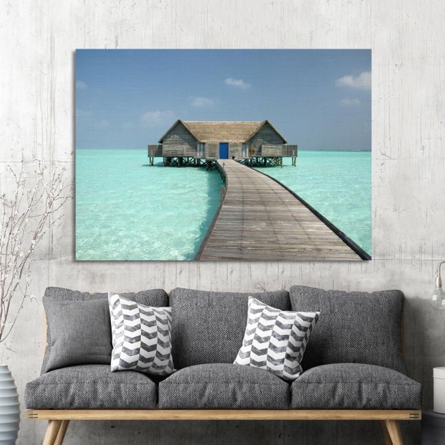 Canvas print House by the beache