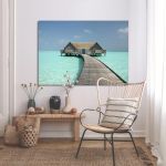 Canvas print House by the beache
