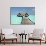 Canvas print House by the beache