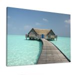 Canvas print House by the beache