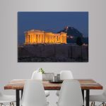 Canvas print Parthenon at night