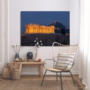 Canvas print Parthenon at night 2