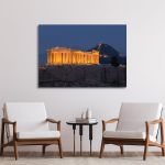 Canvas print Parthenon at night