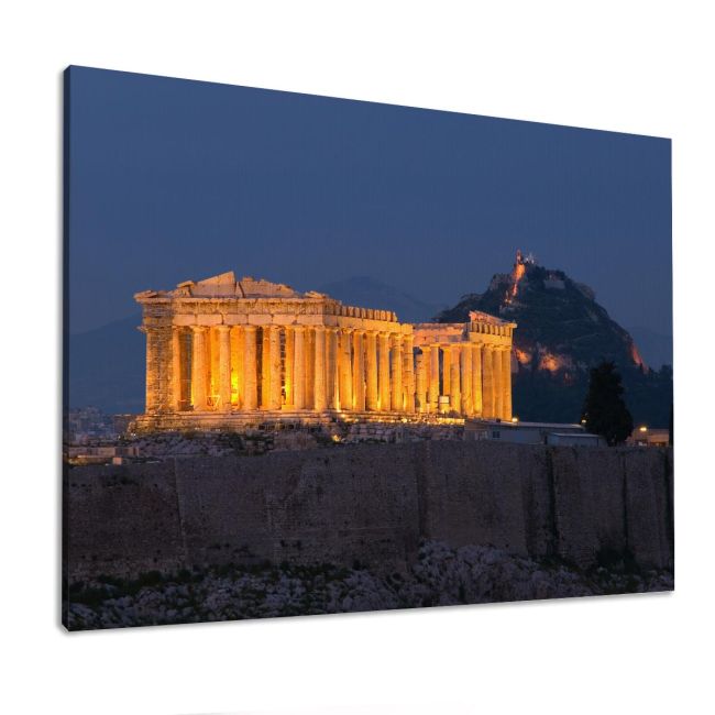 Πίνακας σε καμβά Παρθενώνας την νύχτα 