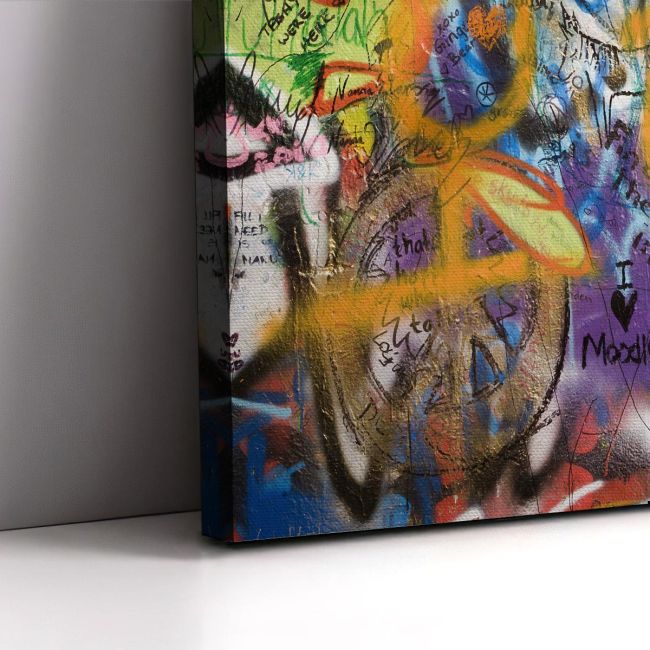 Canvas print Lennon's wall