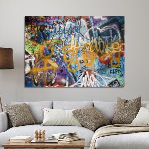 Canvas print Lennon's wall