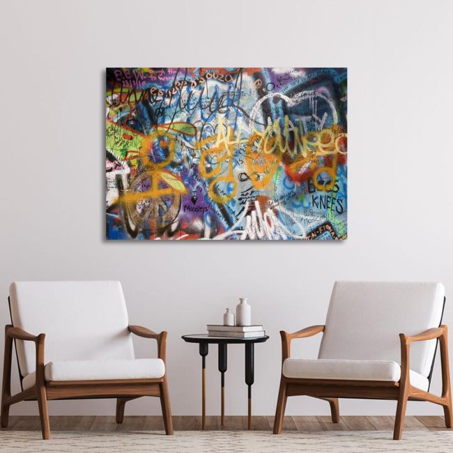 Canvas print Lennon's wall