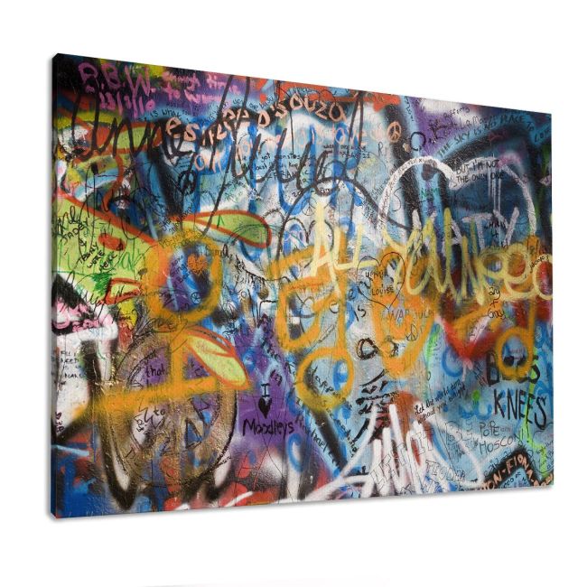 Canvas print Lennon's wall