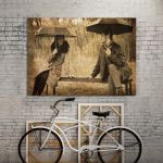 Πίνακας σε καμβά Ζευγάρι, Flirting @ bench