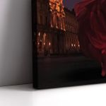 Canvas print Deep red lady