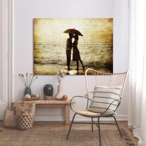 Canvas print The secret kiss 2