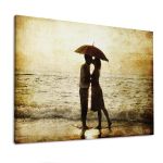 Canvas print The secret kiss