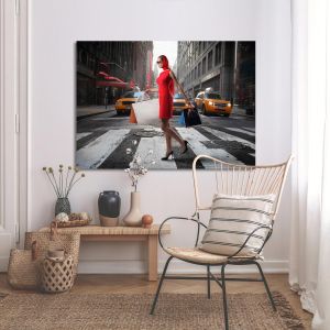 Canvas print Crossing red 2