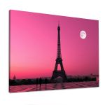 Canvas print Paris, Eiffel under moon