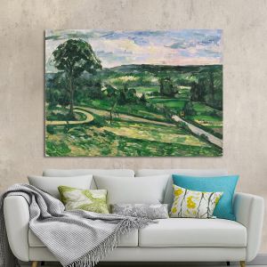 Canvas print The tree by the bend, Cezanne Paul