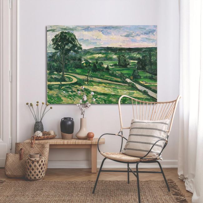 Canvas print The tree by the bend, Cezanne Paul